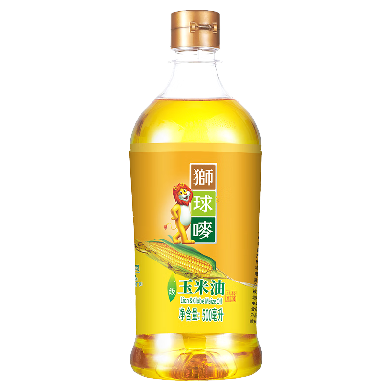 狮球唛 食用油 非转基因玉米油500ml 中国香港品牌 春节团购