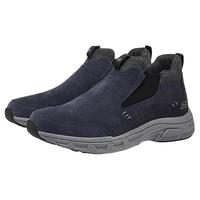 Skechers斯凯奇秋冬季男懒人一脚蹬轻便柔软舒适反皮毛拼接休闲鞋