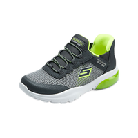 Skechers斯凯奇闪穿鞋儿童时尚休闲鞋男童一脚蹬春秋款透气运动鞋403834L 木炭色/黄色/CCYL 37
