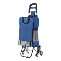 TiaNXI 天喜 买菜手拉车购物车小拉车老人可爬楼可折叠便携式不锈钢超市买菜车 2023爬楼款