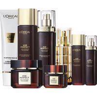 巴黎欧莱雅 L'OREAL PARIS欧莱雅金致臻颜松露奢养女士护肤品套装补水保湿淡纹提拉紧致洁面乳爽肤水乳液面霜修护精华眼霜礼盒 全家福套装