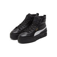 PUMA 彪马 MAYZE 女款拼色高帮系带运动休闲鞋板鞋松糕厚底鞋小黑鞋