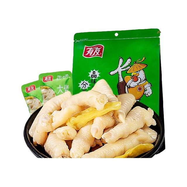 88VIP：有友 休闲零食 泡椒凤爪 泡凤爪70g*8