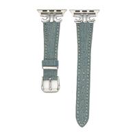 iserisewatch适用于apple watch8表带苹果手表se/6皮质表带新款复古iwatch7代牛仔创意夏天40/41/44/45mm女生