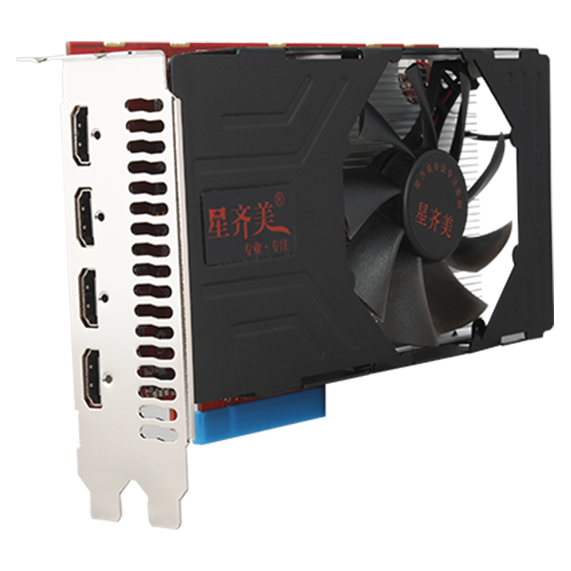 星齐美 RX 560 显卡 4GB HDMI*4 黑色