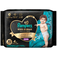 帮宝适黑金帮拉拉裤XL4片(12-17kg)尿不湿 