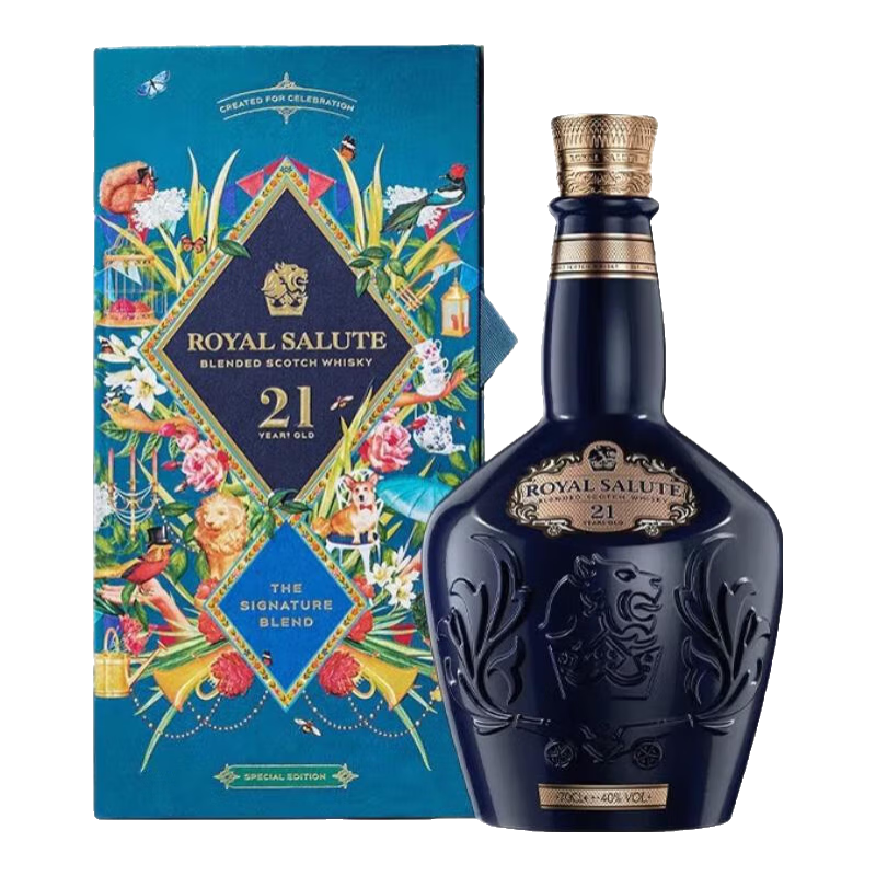皇家礼炮21年 苏格兰 调和型 麦芽威士忌 洋酒 皇家礼炮花园派对700ml