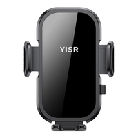亿饰车载手机支架汽车出风口全自动卡扣式导航固定器