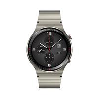 HUAWEI 华为 WATCH GT 2 保时捷设计款 智能手表 46.7mm 灰色 银色金属表带 (GPS、血氧、心率)