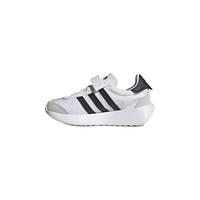 adidas COUNTRY XLG经典魔术贴运动鞋小白鞋男小童阿迪达斯三叶草 白/黑/灰 30.5码