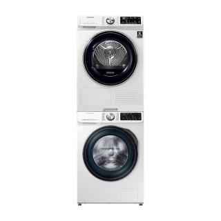 SAMSUNG 三星 明眸·黑水晶系列 WW1WN64FTBW/SC+DV90N63636W/SC 热泵式洗烘套装 白色