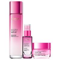 L'OREAL PARIS 巴黎欧莱雅 清润膜力护肤套装(膜力水130ml+眼霜15ml+乳液50ml)