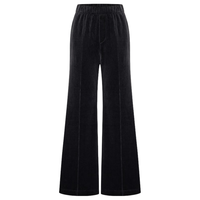 MO&Co./摩安珂 复古新贵丝绒感 女士休闲裤  深鸥灰色 XS /155