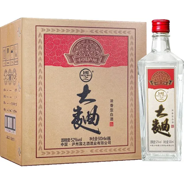  国之 纯粮酿造 浓香型白酒  整箱装 52%vol 500mL