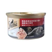 Sheba 希宝 海鲜汤汁系列 吞拿鱼清汤鱼片成猫猫粮 主食罐 85g