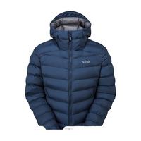Rab睿坡Nebula pro户外秋冬男士保暖防风连帽透气舒适棉服 QIP-23 暴风蓝TMB S