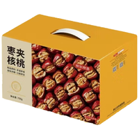 京东京造大枣夹核桃750g红枣核桃仁箱装零食坚果量贩大礼包 【礼盒装】枣夹核桃750g