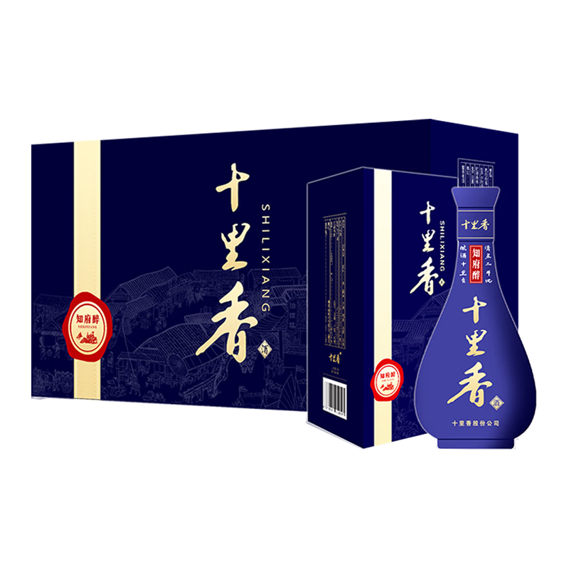 Shilixiang 十里香 知府醉 39%vol 浓香型白酒 500ml*4瓶 整箱装
