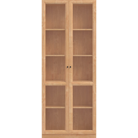 林氏家居客厅电视墙边柜现代简约家用带门书柜【原木色】NG12X双门书柜