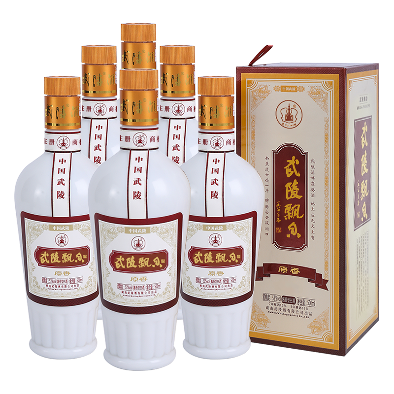武陵酒上酱20 53%vol 酱香型白酒500ml*6瓶整箱装【报价价格评测怎么样