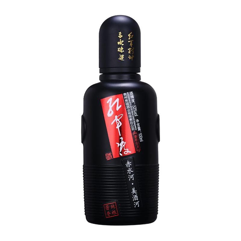 红军渡 美酒河 品鉴装 53%vol 酱香型白酒 100ml 单瓶装