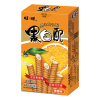 旺旺 黑白配56g*3盒 香草味椰奶味休闲零食小吃饼干夹心卷多口味自选 香橙味 56gx3盒
