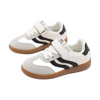 ABC KIDS童鞋儿童低帮运动鞋2025秋季透气男女童跑步鞋软底鞋子 白黑灰 33 内长约20.6cm