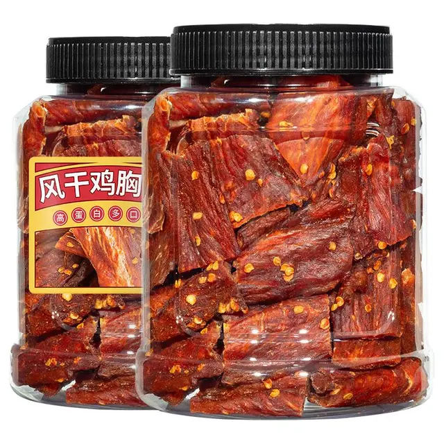  恒臣珍 高蛋白 风干鸡肉边角料  五香味风干鸡肉边角料500g*1罐