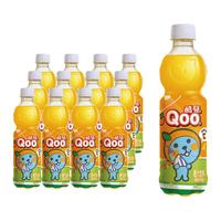 今日必买、淘金币可用、88VIP：美汁源 可口可乐 美汁源酷儿Qoo橙汁450ml*12瓶