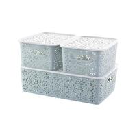 当当优品 创意镂空收纳篮 三件套