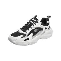 斯凯奇（Skechers）2023秋季复古拼接老爹鞋男款透气轻质休闲运动鞋894270 白色/黑色/WBK 39