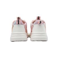 Kappa Kids卡帕童鞋儿童运动鞋男童旋转纽扣鞋夏季透气网面轻便跑步鞋女 白/果粉 30 /内长19.5cm适合脚长18.5cm