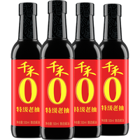 千禾 东坡红 酱油酱汁 特级头道老抽 500ml*4瓶