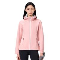 【风盾】伯希和软壳衣男户外防风运动外套修身透气夹克上衣女 【女款】樱花粉 | 防风透气 XXXL