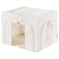 SHIMOYAMA 霜山 收纳箱 73L 米白色