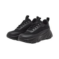 多走路 秋冬风境美利奴羊毛款保暖亲肤防滑轻弹老爹鞋男女鞋  曜石黑42