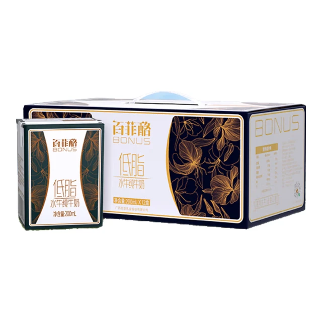 BONUS 百菲酪 低脂水牛纯奶 200ml*12盒