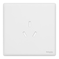 Schneider Electric 施耐德电气 珍铂系列 NP1426_16CS_WE_C1 16A三孔插座 丝绒白