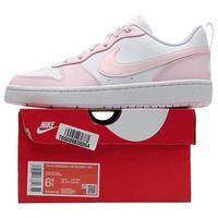 耐克（NIKE）女鞋 运动鞋COURT潮流黑白低帮板鞋轻便透气休闲鞋 泡沫粉-105 3.5Y/35.5码/22.5cm