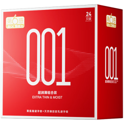 第六感 001润薄组合 安全套 24只（001超薄*6只+003超润*18只）