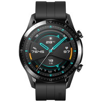 华为 WATCH GT2 强劲续航 蓝牙版 曜石黑 46mm 智能手表+防爆膜