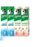 DARLIE好来牙膏组合双重薄荷海洋茶倍健白桃味160g*4+旅行装*2+牙线*2