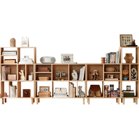  LINSY/林氏家居 原木风 开放书柜  【原木色】MQ8X-A0.96m开放书柜 长340mm,宽290mm,高1110mm