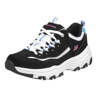 SKECHERS 斯凯奇 D'LITES系列 I-Conik 女子休闲运动鞋 8790091/BKW 黑色/蓝色 36