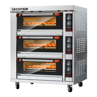 乐创（lecon）商用烤箱 三层六盘旋钮式蛋糕面包烘焙电烤箱 LC-J-DK60