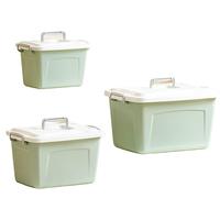 Citylong 禧天龙 手提收纳箱 16L*3个 樱草绿