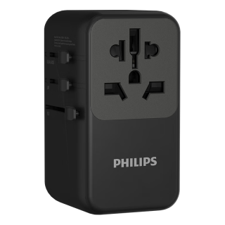 PHILIPS 飞利浦 多国旅行转换插头插座PD/QC100W快充/旅行转换器/英标欧标美标澳标日本