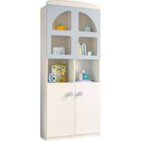 儿童书架现代简约书柜落地置物架卧室收纳柜子家用置物柜林氏木业