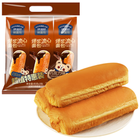 烘焙村早餐面包糕点心零食三连包 爆浆流心面包巧克力味85g*3包 流心面包巧克力味85g*3袋