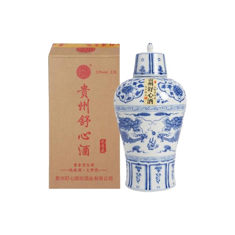  舒心 团聚必备 酱香型白酒  2500ml 坛装 53度